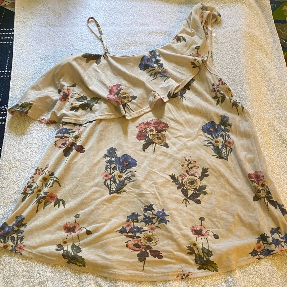 Off the shoulder floral top